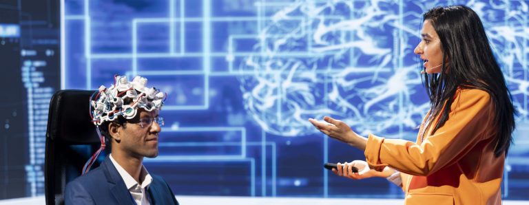 Grafik von I wird politikern vorgestellt