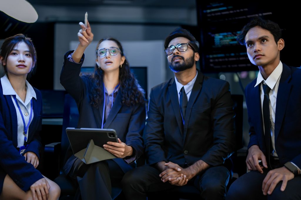 Grafik von politisches Team arbeitet mit KI